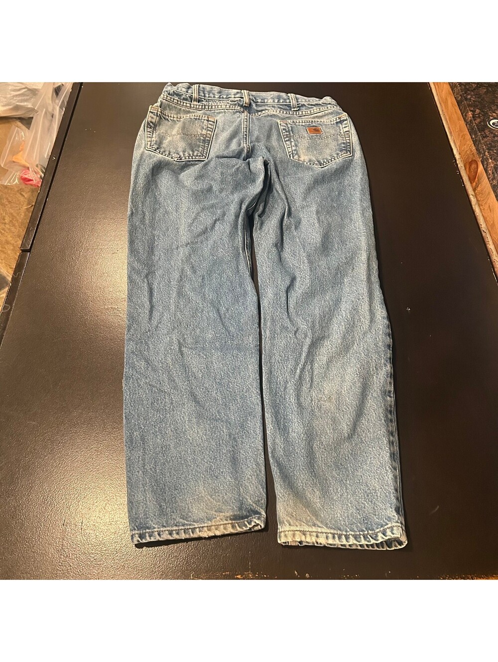 Vintage y2k baggy Carhartt Men's Relaxed Fit Light Blue Denim Jeans Size 36x32